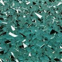 AI generated broken glass spread out randomly dark Background photo