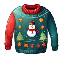 AI generated Winter sweater for christmas. png