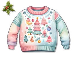 AI generated Winter sweater for christmas. png