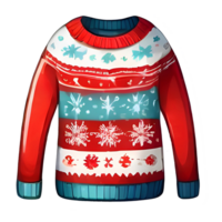 AI generated Winter sweater for christmas. png