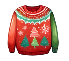 AI generated Winter sweater for christmas. png