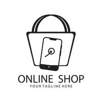 Online Shop Logo Template vector