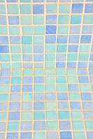 blue and white mosaic tile background photo