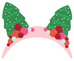 Christmas party headwear, xmas tree fancy headband png