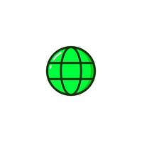 Web internet icon with Simple colorfull style Vector Illustration