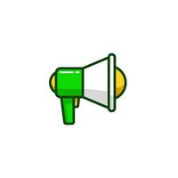 Megaphone icon with Simple colorfull style Vector Illustration