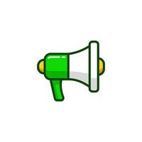 Megaphone icon with Simple colorfull style Vector Illustration