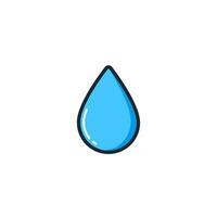 Drop Water icon with Simple colorfull style Vector Illustration