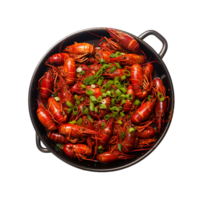 AI generated Boiled Crawfish on transparent background PNG image