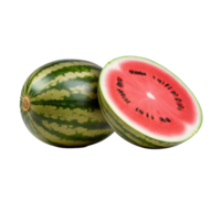 ai generiert 3d Wassermelone auf transparent Hintergrund png Bild