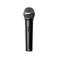 AI generated microphone on transparent background PNG image