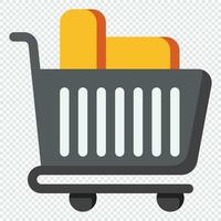 Shopping Cart Icon. Digital marketing concept. Flat icon vector