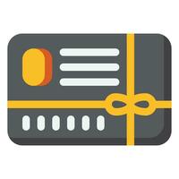 Gift Card Icon. Digital marketing concept. Flat icon vector