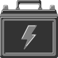 Auto Batterie Illustration png transparent Hintergrund