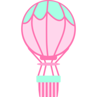 Carnival Air Balloon Illustration PNG Transparent Background