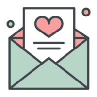 l'amour lettre illustration conception png