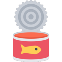 Canned fish illustration design png