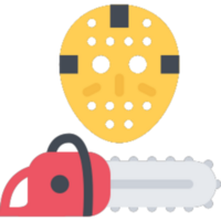 Chainsaw mask illustration design png