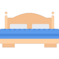 dubbele bed illustratie ontwerp png