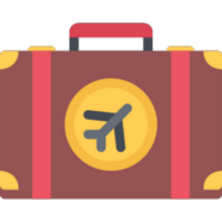 Suitcase illustration design png