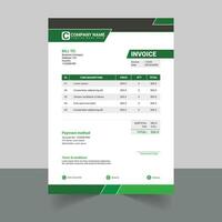 Modern simple designer invoice vector