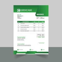 Modern simple designer invoice vector