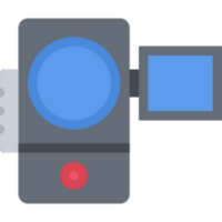 Video camera illustration design png