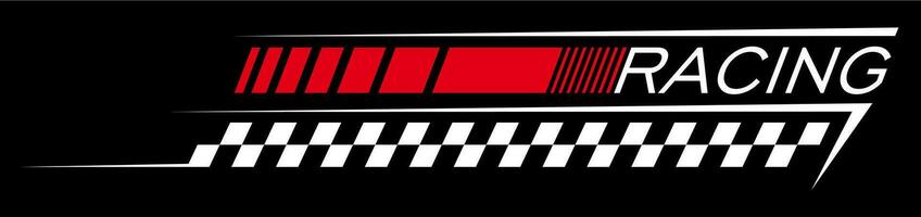 Racing line decals, speed sport car race sticker vector