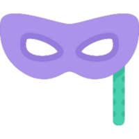 Mask illustration design png