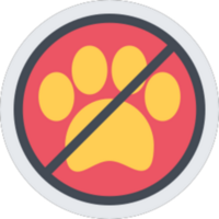 No pets illustration design png