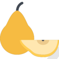 Pear illustration design png