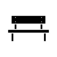 bench icon vector design template simple and clean