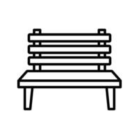 bench icon vector design template simple and clean