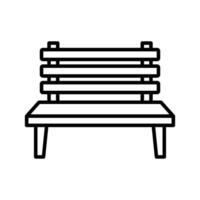 bench icon vector design template simple and clean