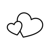 heart icon vector design template simple and clean