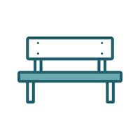 bench icon vector design template simple and clean