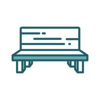 bench icon vector design template simple and clean