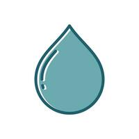 agua soltar icono vector diseño modelo sencillo y limpiar