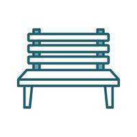 bench icon vector design template simple and clean