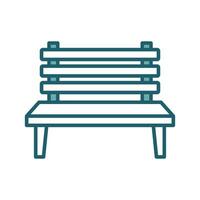 bench icon vector design template simple and clean