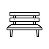 bench icon vector design template simple and clean
