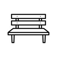 bench icon vector design template simple and clean