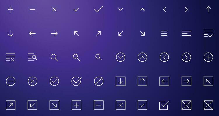 UI Design flat Icon Pack Vector web icons, Basic Ui Icons. Vector illustration