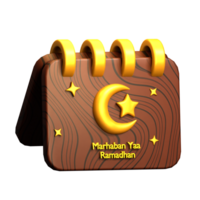 3d Symbol Ramadhan Thema png