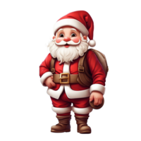 ai generiert Weihnachten Santa claus png