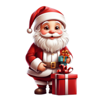 AI generated Cute Christmas Santaclaus png