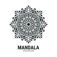 plantilla de diseño de fondo plano mandala vector