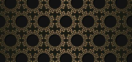 luxury dark seamless pattern background vector