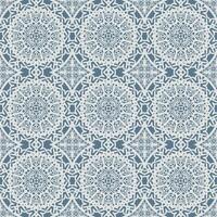 Flat mandala seamless pattern template vector