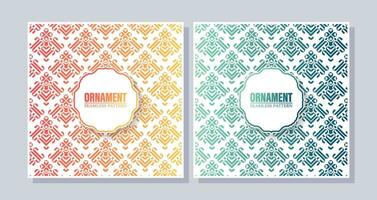 gradation ornament pattern design background vector